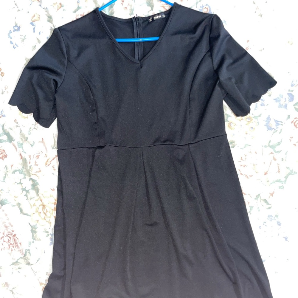 SHEIN 2X Black Sundress 100% Polyester